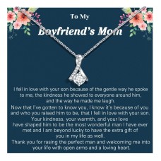 UNGENT THEM Gifts for Boyfriends Mom, To My Boyfriends Mom Necklace, Boyfriends Mom Christmas Gifts for Her